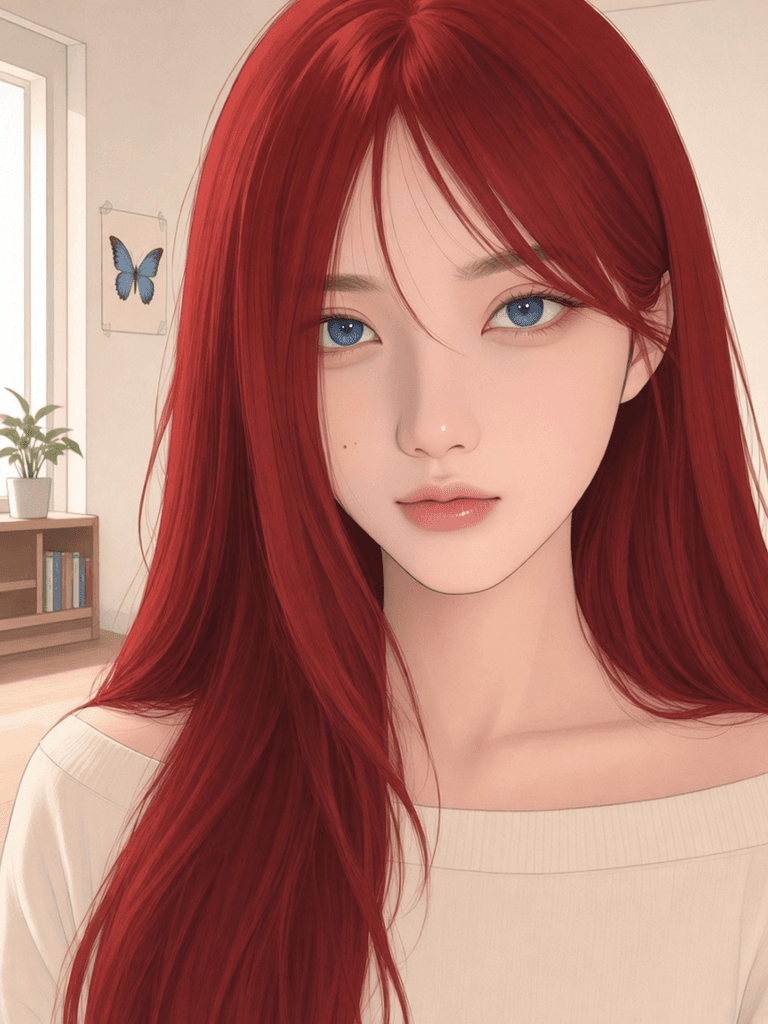 Butterfly in scene